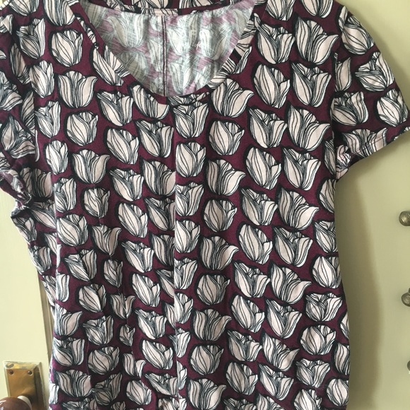 Loft vintage soft tulip tee shirt Large - Picture 2 of 3